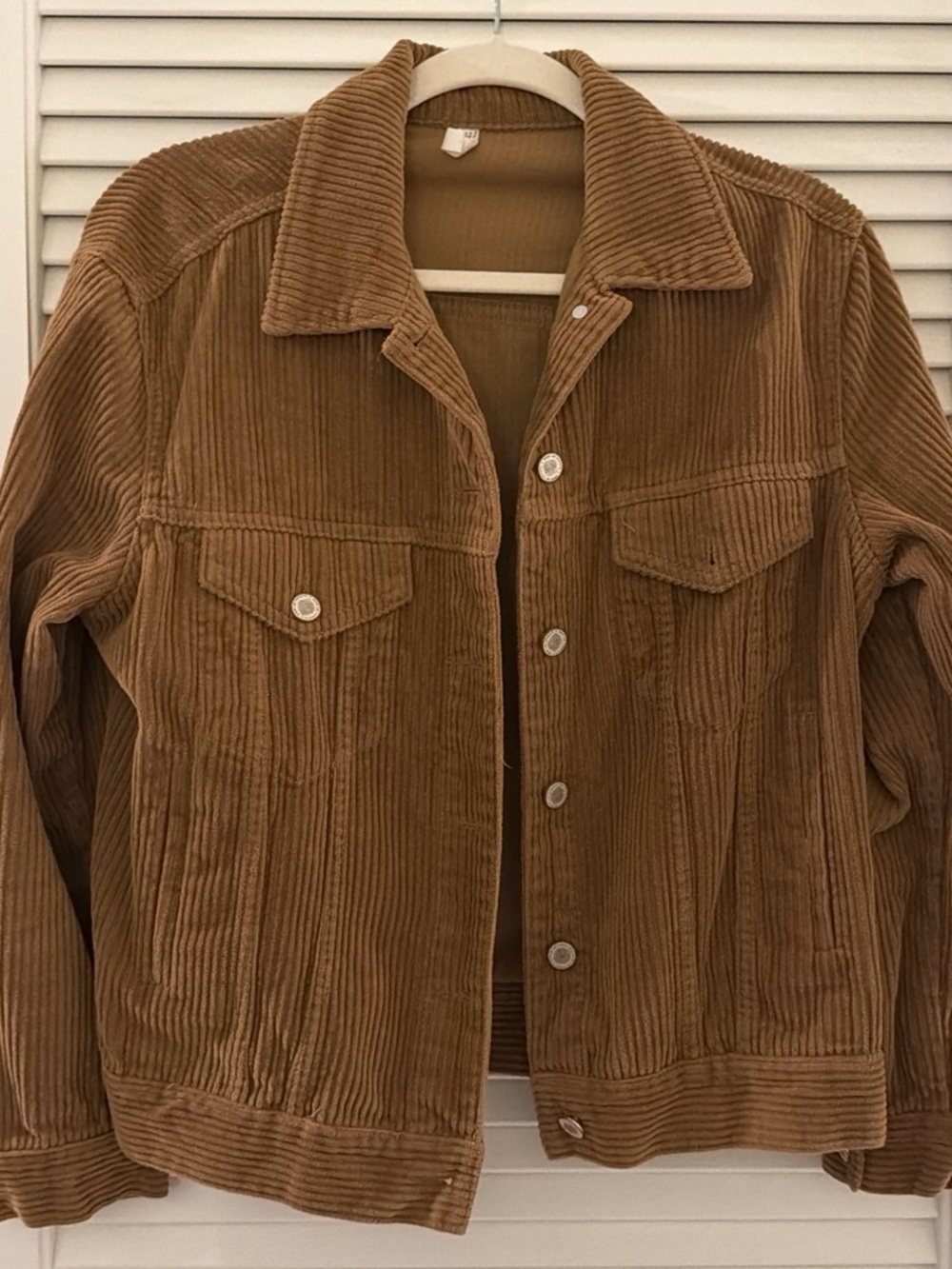 Mango Women’s Corduroy Jacket in Tan